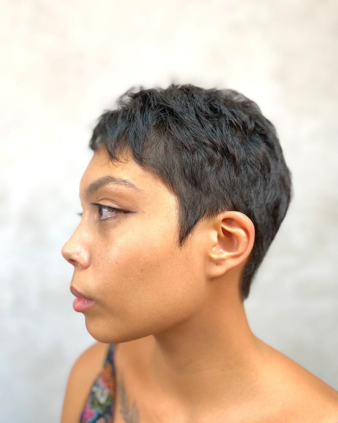 Extra-Short Black Pixie Cut