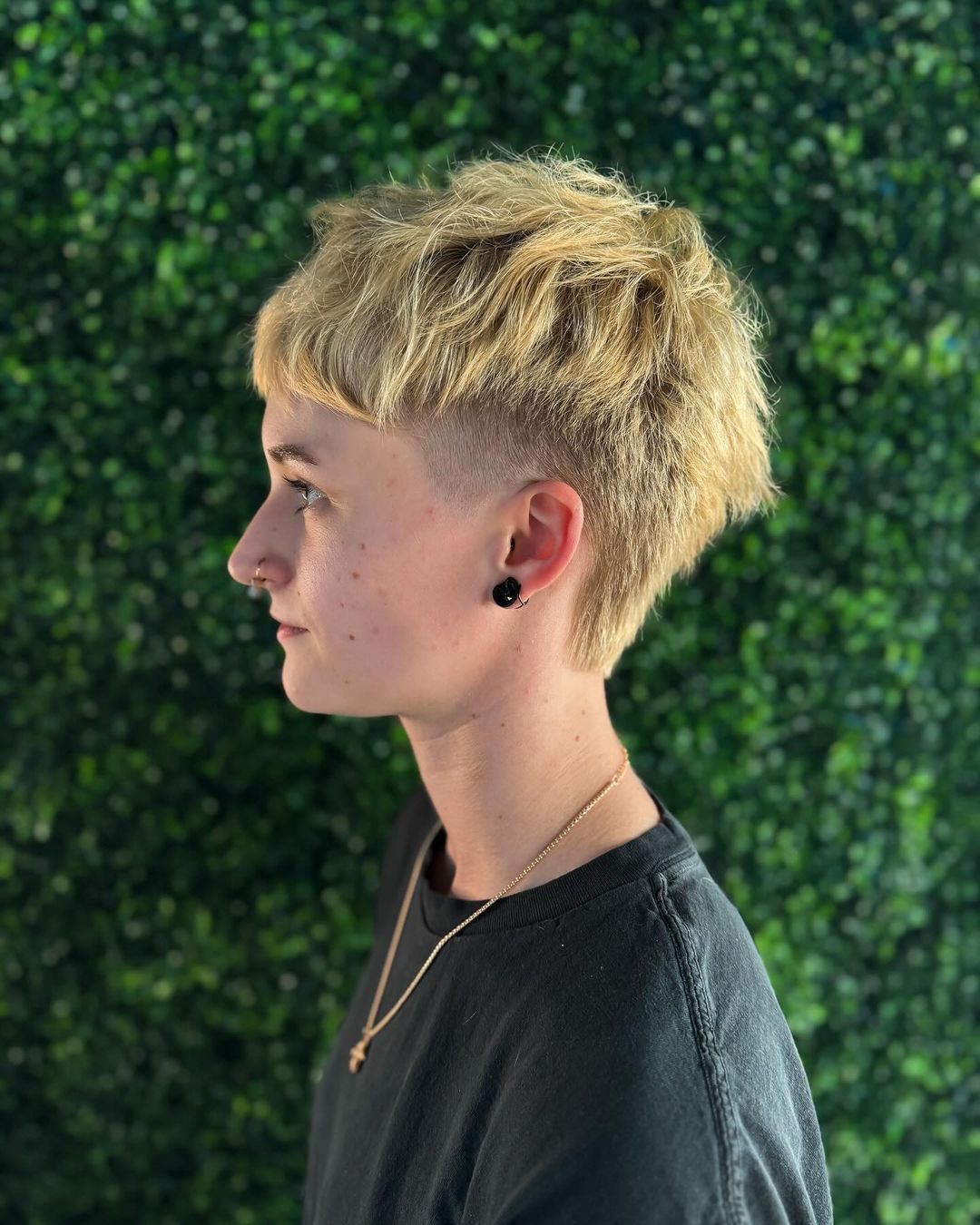 Non-Conformist Pixie with Shaved Sides